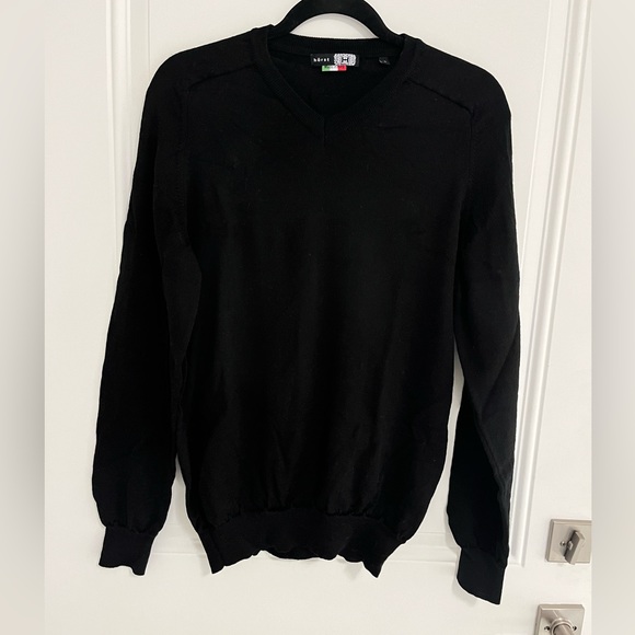 NWOT - Horst Men’s 100% Merino Wool Fine Knit Sweater - Made in Italy - Size L - Picture 1 of 6